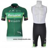 2011 Maillot Ciclismo Europcar Vert Manches Courtes et Cuissard