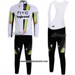 2011 Maillot Ciclismo Htc Highroad Blanc Manches Longues et Cuissard