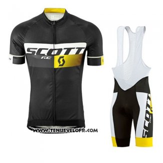 2016 Maillot Ciclismo Scott Noir Manches Courtes et Cuissard