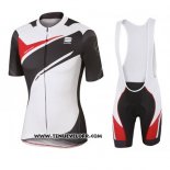 2016 Maillot Ciclismo Sportful Blanc et Noir Manches Courtes et Cuissard