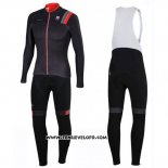 2016 Maillot Ciclismo Sportful Noir Manches Longues et Cuissard