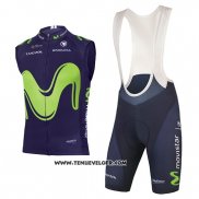 2017 Gilet Coupe-vent Movistar Noir