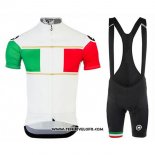 2017 Maillot Ciclismo Assos Champion Italie Manches Courtes et Cuissard