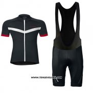 2017 Maillot Ciclismo Femme Vaude Noir Manches Courtes et Cuissard