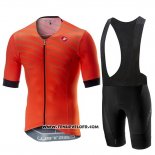 2019 Maillot Ciclismo Castelli Free Speed Race Orange Manches Courtes et Cuissard