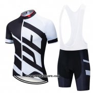 2019 Maillot Ciclismo Specialized Blanc Noir Manches Courtes et Cuissard