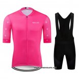 2020 Maillot Ciclismo NDLSS Rose Manches Courtes et Cuissard