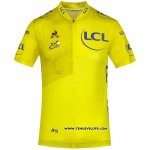2020 Maillot Ciclismo Tour DE France Jaune Manches Courtes et Cuissard(2)