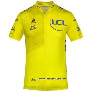 2020 Maillot Ciclismo Tour DE France Jaune Manches Courtes et Cuissard(2)