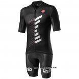 2020 Maillot Cyclisme Giro d'Italia Noir Blanc Manches Courtes et Cuissard