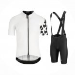 2021 Maillot Cyclisme Assos Blanc Noir Manches Courtes et Cuissard