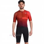 2023 Maillot Cyclisme Sportful Rouge Manches Courtes et Cuissard
