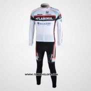 2010 Maillot Ciclismo Bianchi Blanc Manches Longues et Cuissard