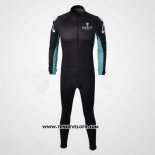 2010 Maillot Ciclismo Bianchi Noir Manches Longues et Cuissard