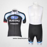2011 Maillot Ciclismo Subaru Blanc et Noir Manches Courtes et Cuissard