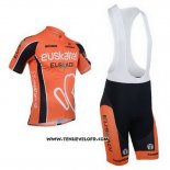 2013 Maillot Ciclismo Euskalte Orange Manches Courtes et Cuissard