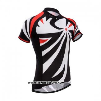 2014 Maillot Ciclismo Fox Cyclingbox Noir et Blanc Manches Courtes et Cuissard