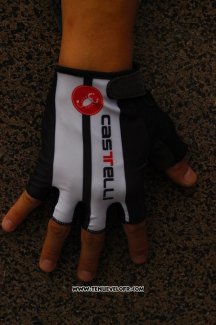 2015 Castelli Gants Ete Ciclismo Blanc