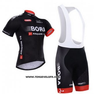 2015 Maillot Ciclismo Bora Noir Manches Courtes et Cuissard