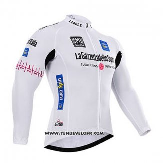 2015 Maillot Ciclismo Giro D'italie Blanc Manches Longues et Cuissard