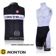 2016 Gilet Coupe-vent Castelli Blanc et Noir