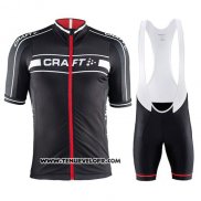 2016 Maillot Ciclismo Craft Rouge et Noir Manches Courtes et Cuissard