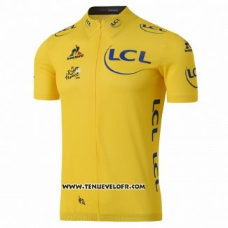 2016 Maillot Ciclismo Tour DE France Jaune Manches Courtes et Cuissard