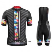 2016 Maillot Ciclismo Trek Bontrager Noir et Rouge Manches Courtes et Cuissard