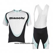 2017 Maillot Ciclismo Bianchi Blanc Manches Courtes et Cuissard