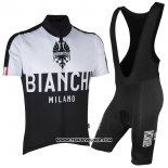 2017 Maillot Ciclismo Bianchi Milano Noir Manches Courtes et Cuissard