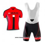 2017 Maillot Ciclismo Biemme Identity Noir et Rouge Manches Courtes et Cuissard