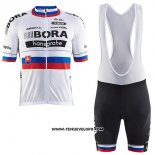 2017 Maillot Ciclismo Bora Champion Slovaquie Manches Courtes et Cuissard