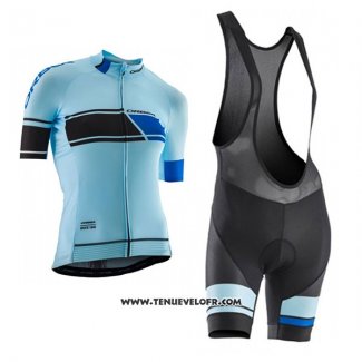 2017 Maillot Ciclismo Femme Orbea Bleu Manches Courtes et Cuissard