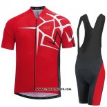 2017 Maillot Ciclismo Gore Bike Wear Power Adrenaline Rouge Manches Courtes et Cuissard