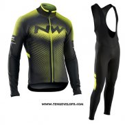 2017 Maillot Ciclismo Northwave Ml Vert et Noir Manches Longues et Cuissard