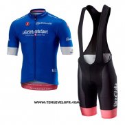 2018 Maillot Ciclismo Giro D'italie Bleu Manches Courtes et Cuissard