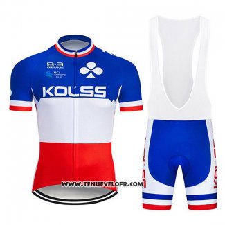 2019 Maillot Ciclismo Kolss Champion France Manches Courtes et Cuissard