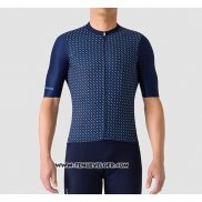 2019 Maillot Ciclismo La Passione Bleu Manches Courtes et Cuissard