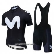 2019 Maillot Ciclismo Movistar Noir Manches Courtes et Cuissard