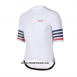 2019 Maillot Ciclismo Spexcel Blanc Manches Courtes et Cuissard