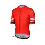 2019 Maillot Ciclismo Spexcel Rouge Manches Courtes et Cuissard