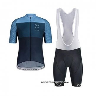 2020 Maillot Ciclismo Maloja Bleu Manches Courtes et Cuissard