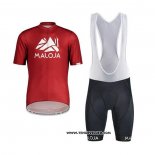 2020 Maillot Ciclismo Maloja Rouge Blanc Manches Courtes et Cuissard