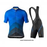 2020 Maillot Ciclismo Mavic Bleu Noir Manches Courtes et Cuissard