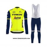 2020 Maillot Ciclismo Trek Segafredo Vert Noir Manches Longues et Cuissard