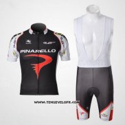 2010 Maillot Ciclismo Pinarello Noir et Rouge Manches Courtes et Cuissard