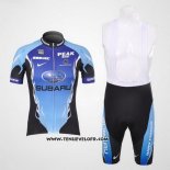 2011 Maillot Ciclismo Subaru Azur et Noir Manches Courtes et Cuissard