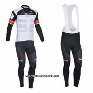 2013 Maillot Ciclismo Nalini Blanc Manches Longues et Cuissard