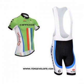 2014 Maillot Ciclismo Cannondale Champion Nouvelle Zelande Manches Courtes et Cuissard