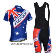 2014 Maillot Ciclismo Monton Champion Australie Manches Courtes et Cuissard